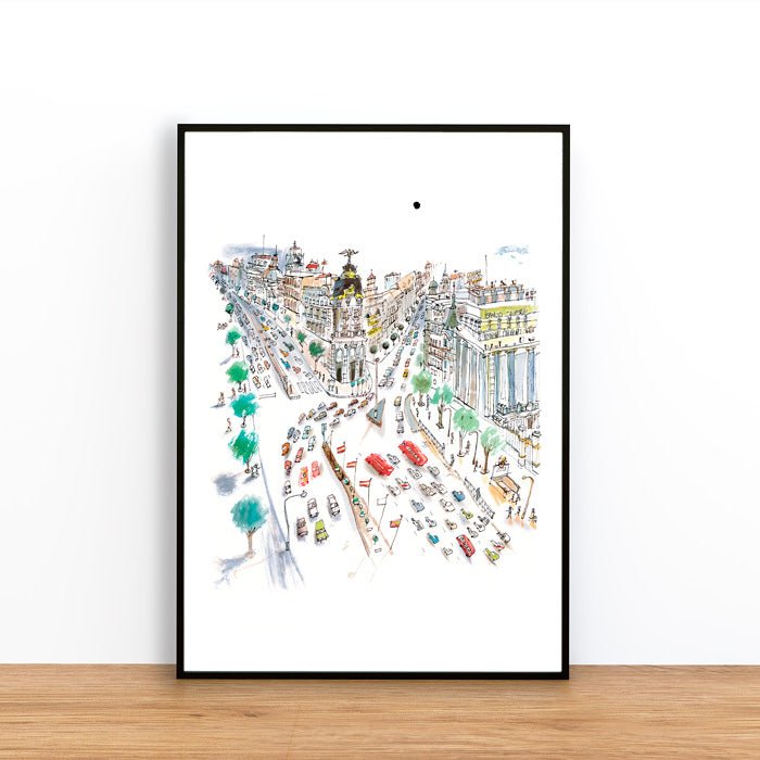 Gran vía, Metrópolis Giclée Print