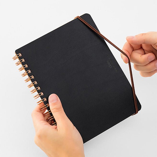 Cuaderno de Anillas WM Grain Variante B6 Negro