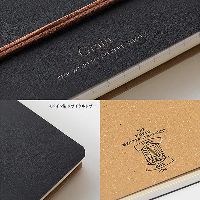 Cuaderno de Anillas WM Grain Variante B6 Negro