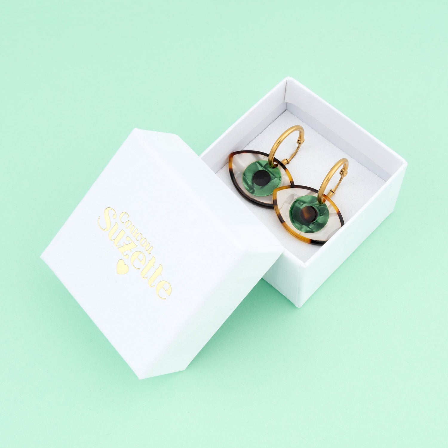 Pendientes Ojos Verdes