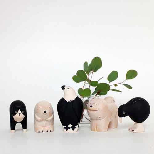 Pole Pole Wooden Animal Hachiwa