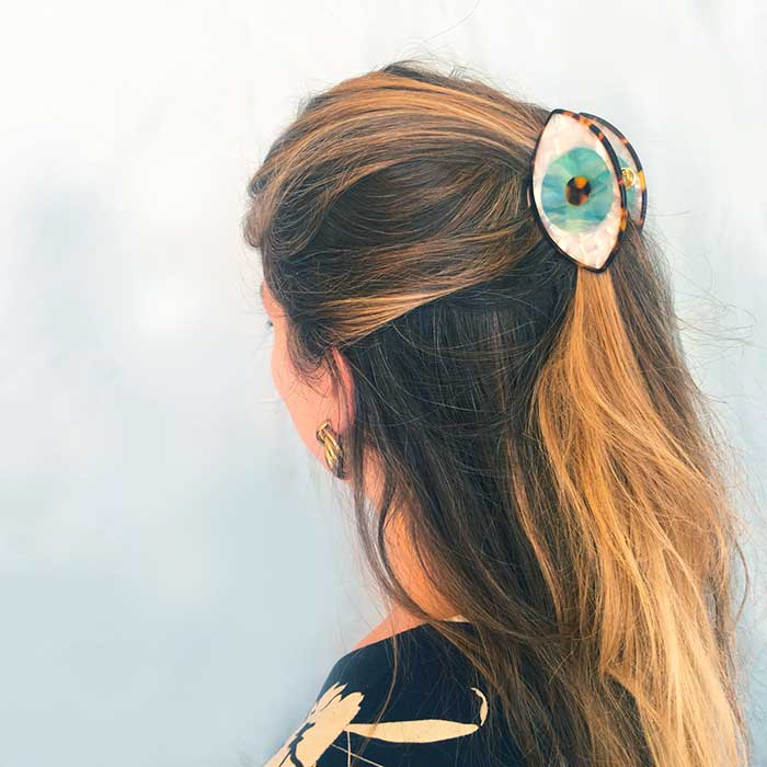 Pinza para el Pelo Ojo Marrón