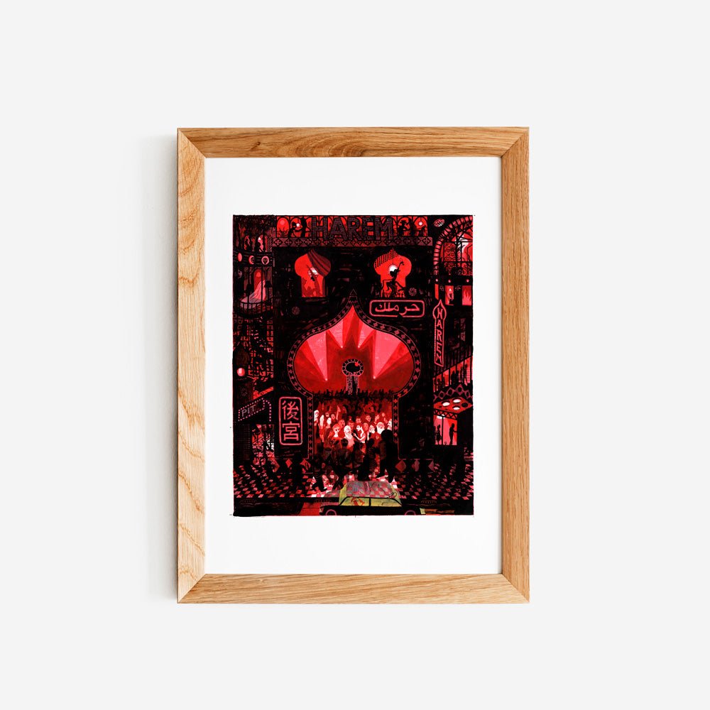 Harem Mouth Disque Giclée Print