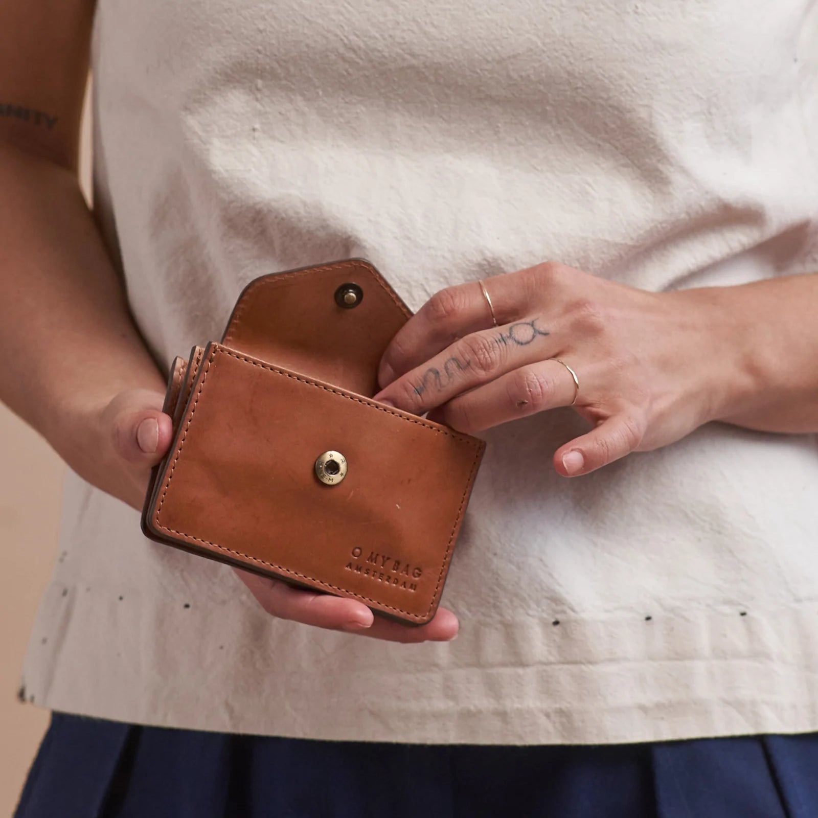 Cartera Harmónica Clásico Coñac