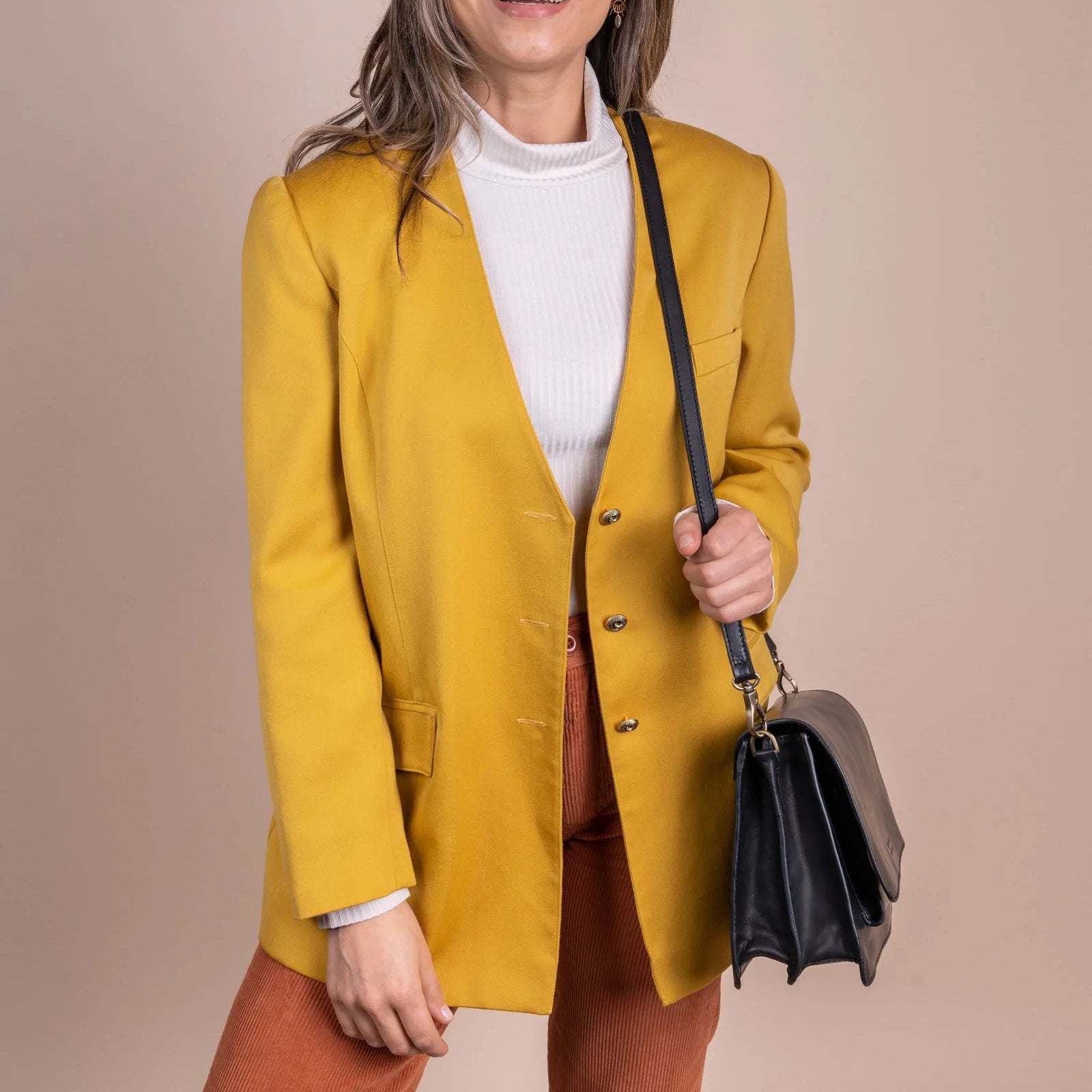 Sac Harper Classic noir (lanières en cuir)