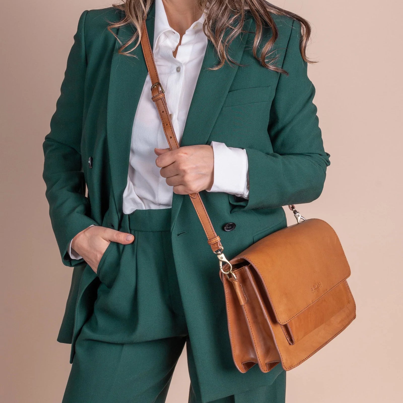 Sac Harper Classic Cognac (lanières en cuir)