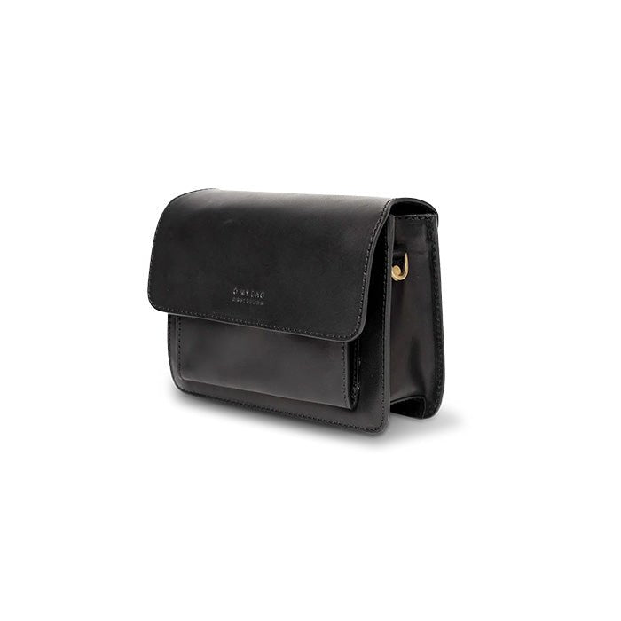 Mini Bolso Harper Clásico Negro (Correas de Cuero)