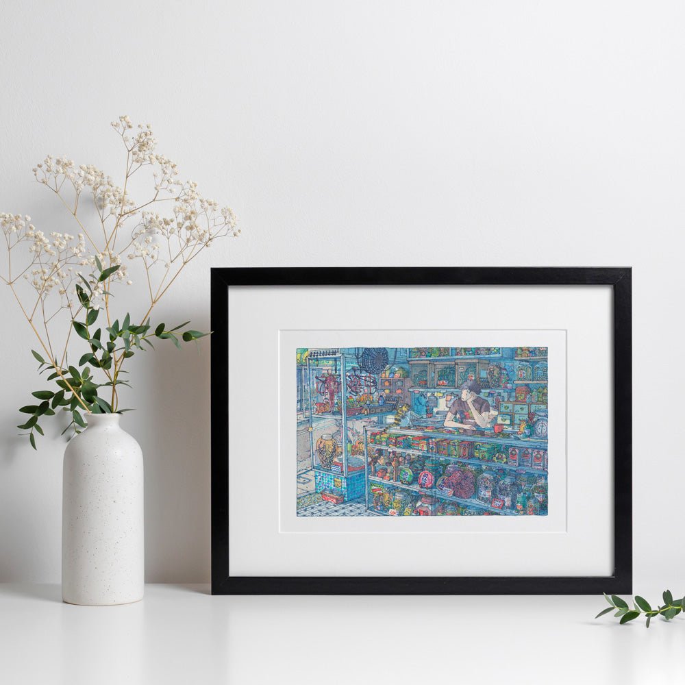 Impression giclée d'une herboristerie