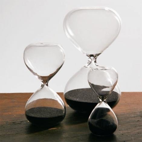 Sandglass Reloj de Arena L 15min Ámbar