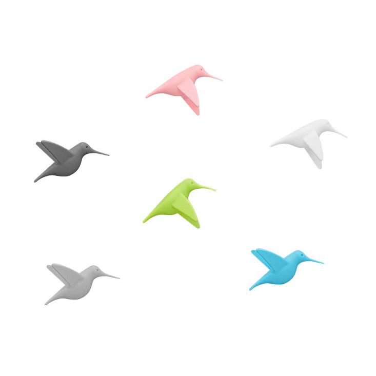 Mini aimants colibri pastel
