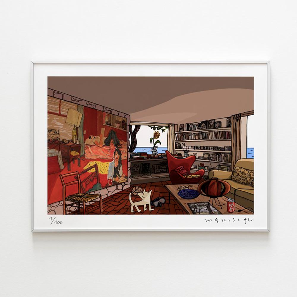 Interior con Pintura Impresión Fine Art