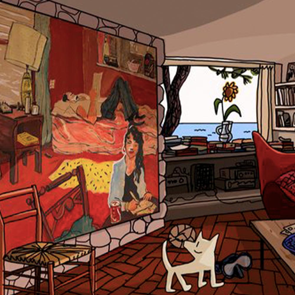 Interior con Pintura Impresión Fine Art