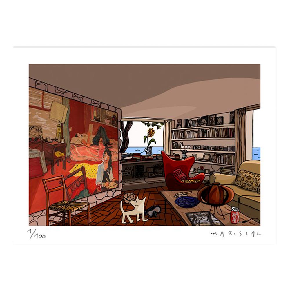 Interior con Pintura Impresión Fine Art