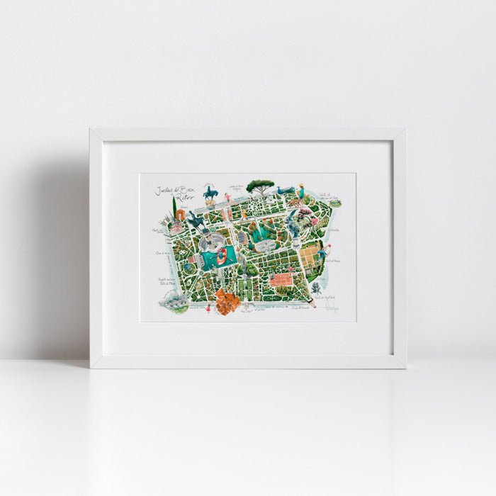 Jardines del Buen Retiro Impresión Giclée