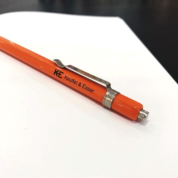 Crayon mécanique en acier orange de 2 mm