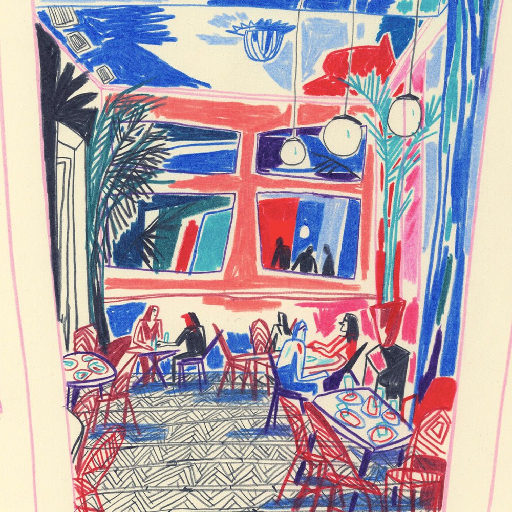 Kong Café et Bar Giclée Print