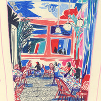 Kong Café y Bar Impresión Giclée