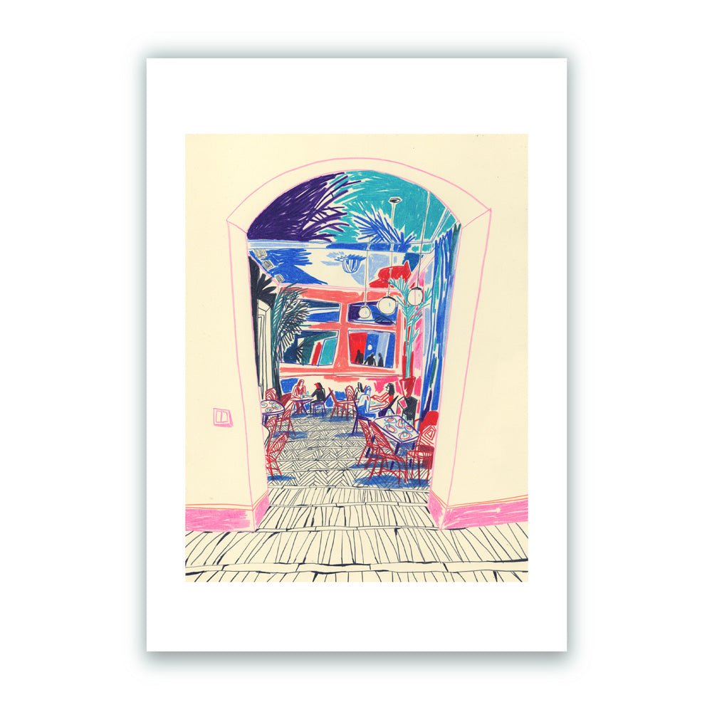 Kong Café et Bar Giclée Print