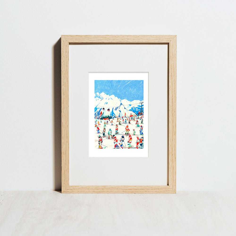 Saison de ski à Kronplatz Giclée Print