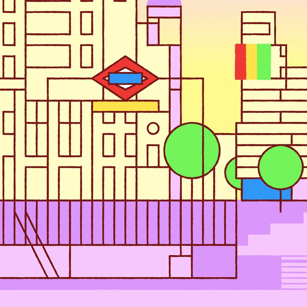 La Gran Vía Giclée Print A5