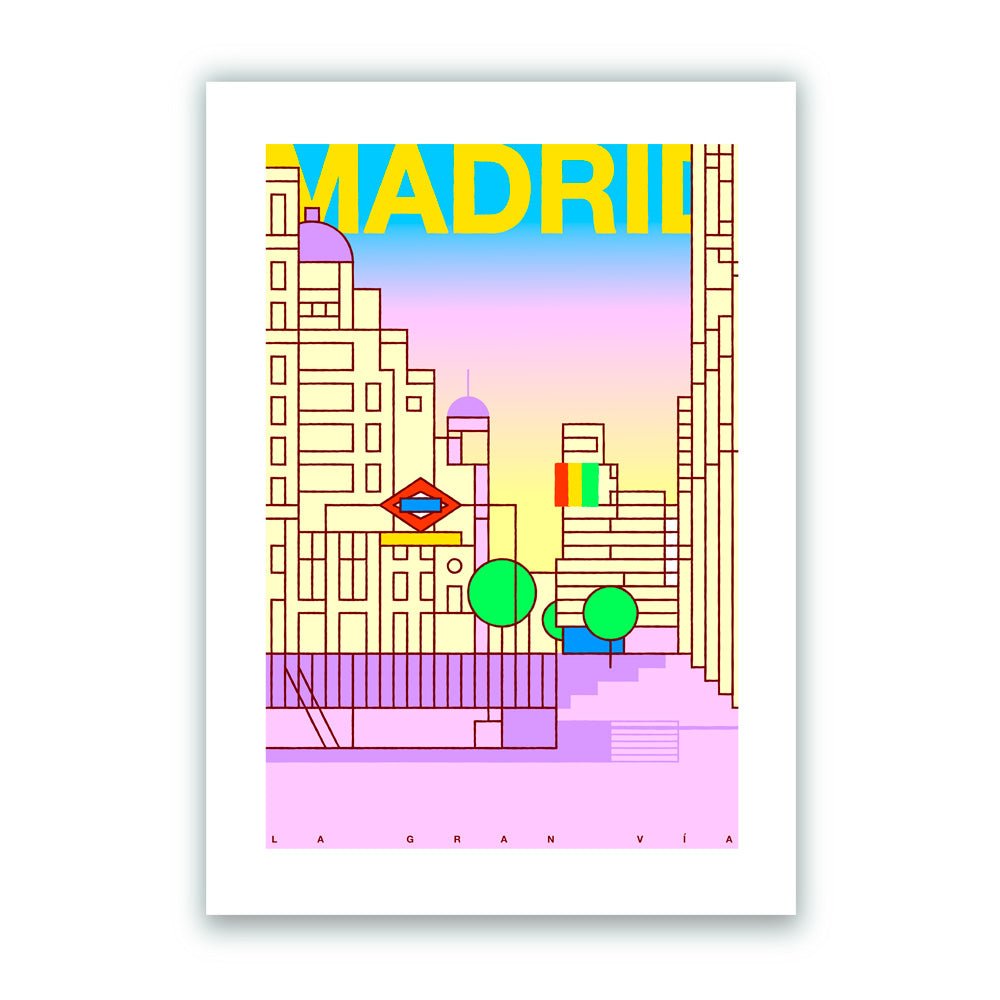 La Gran Vía Giclée Print A5