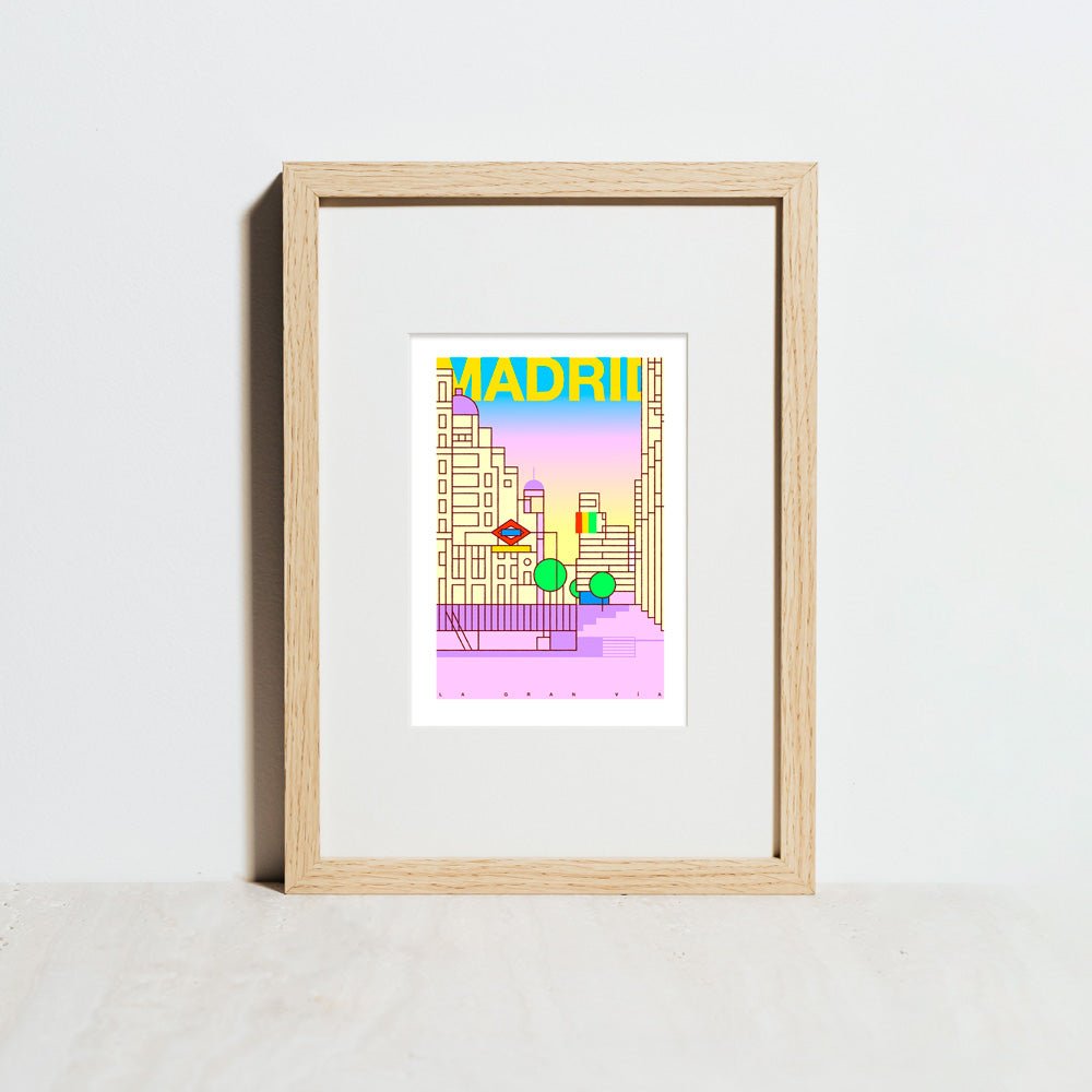 La Gran Vía Giclée Print A5