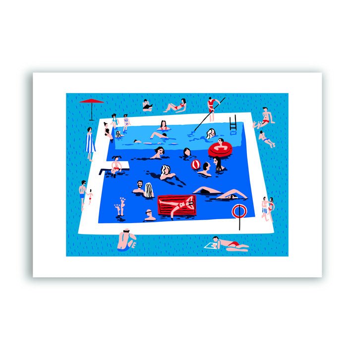 La Piscina Impresión Giclée
