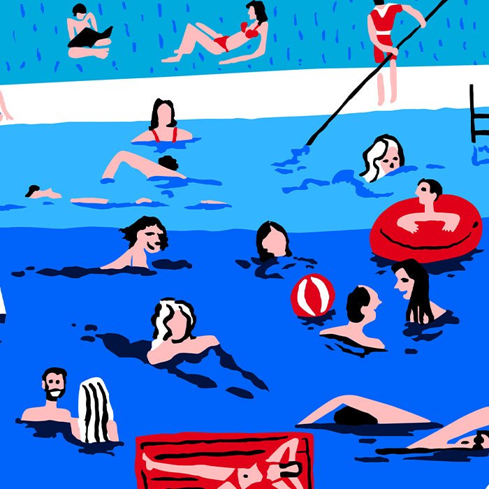 La Piscina Impresión Giclée