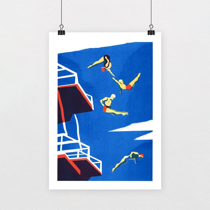 The Swimming Pool 12 Risograph A3