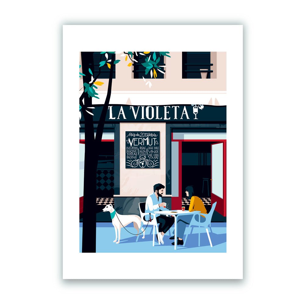 L'impression Giclée violette
