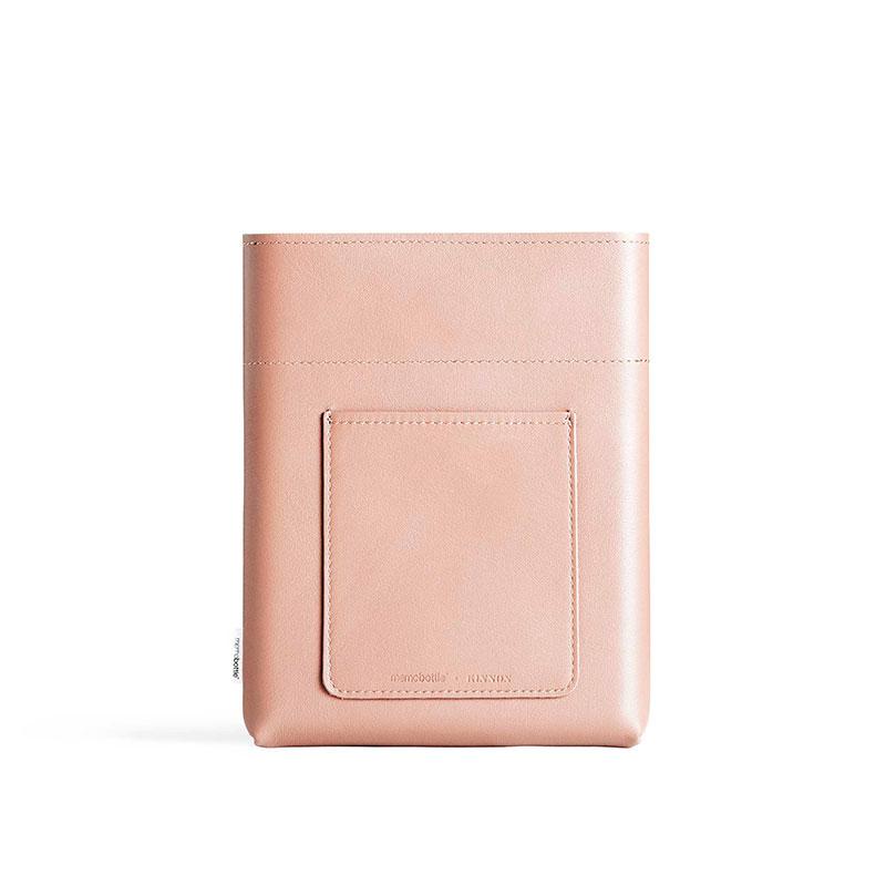 Étui en cuir rose A5