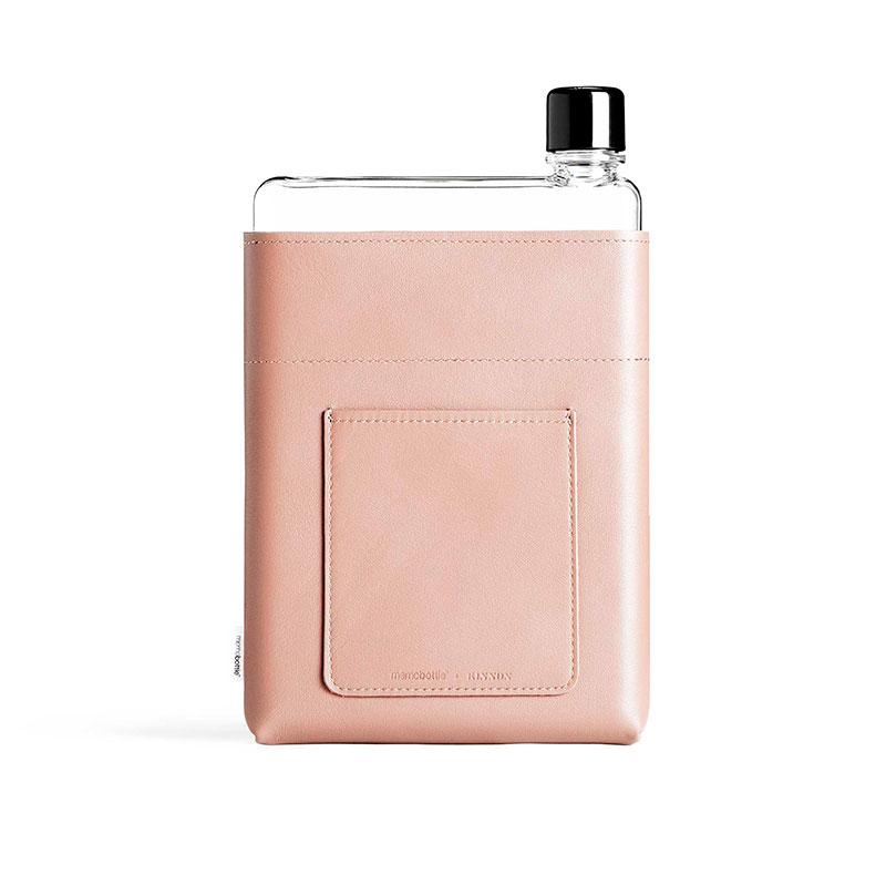 Étui en cuir rose A5