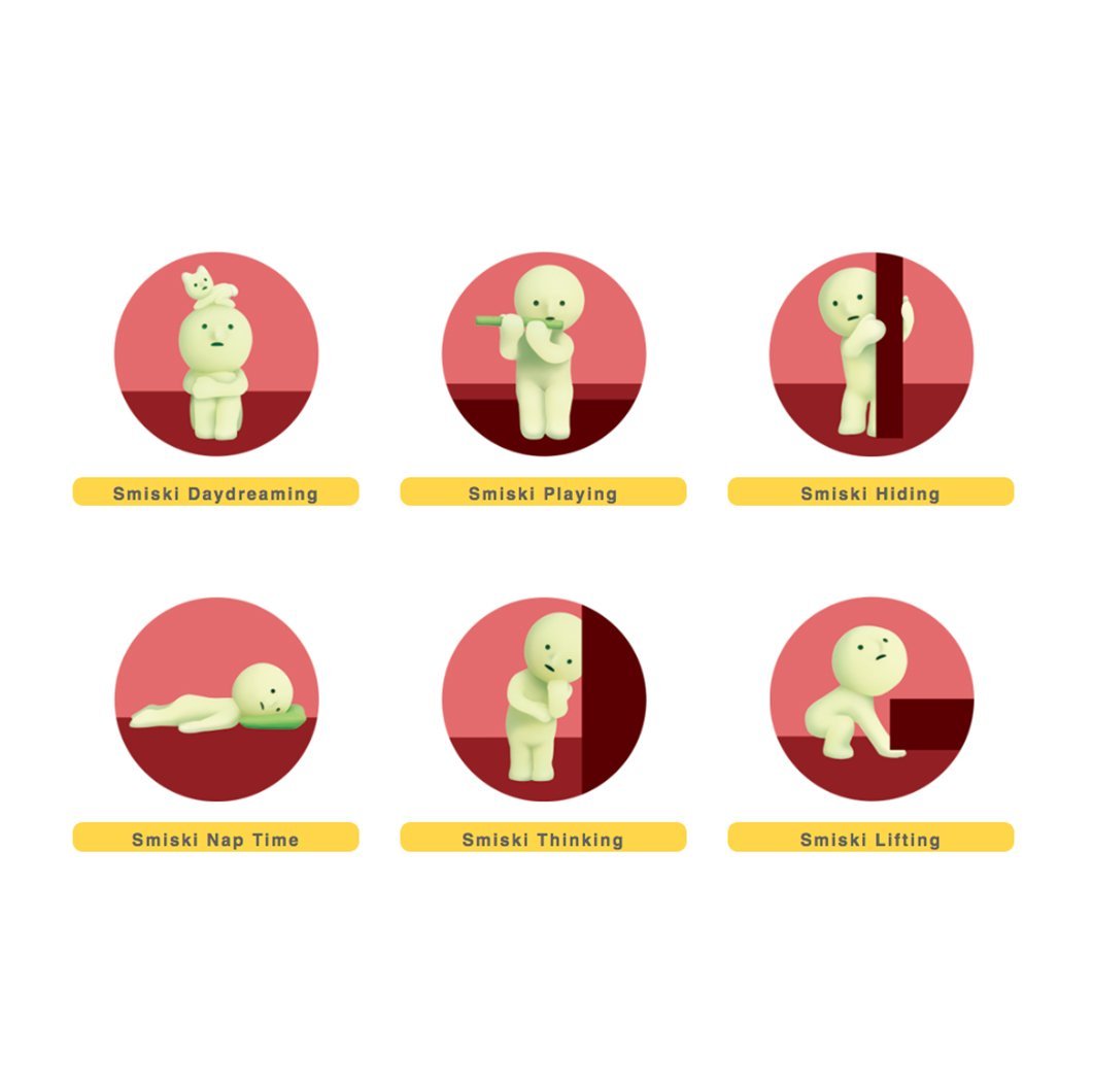 Smiski Glow in the Dark Living Series