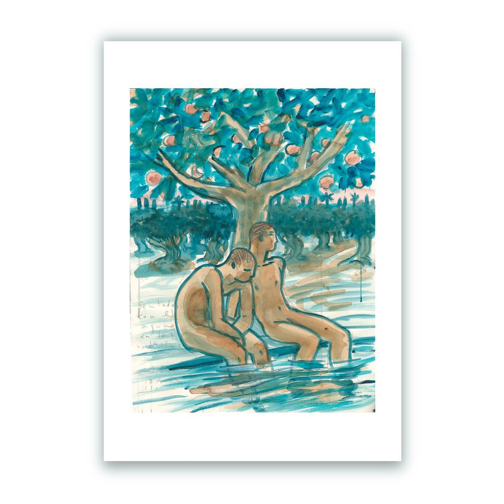Lorca "Sentados" Impresión Giclée