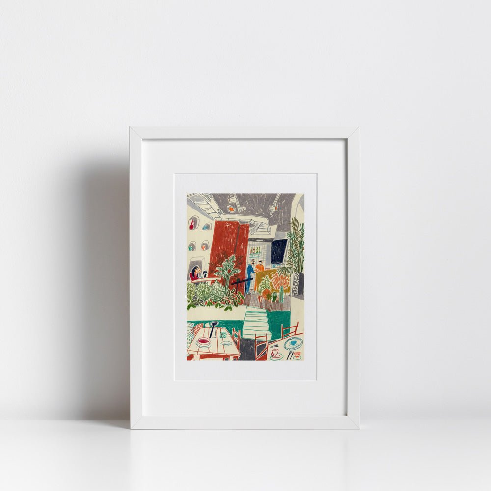 Lunch at Julios Giclée Print A4