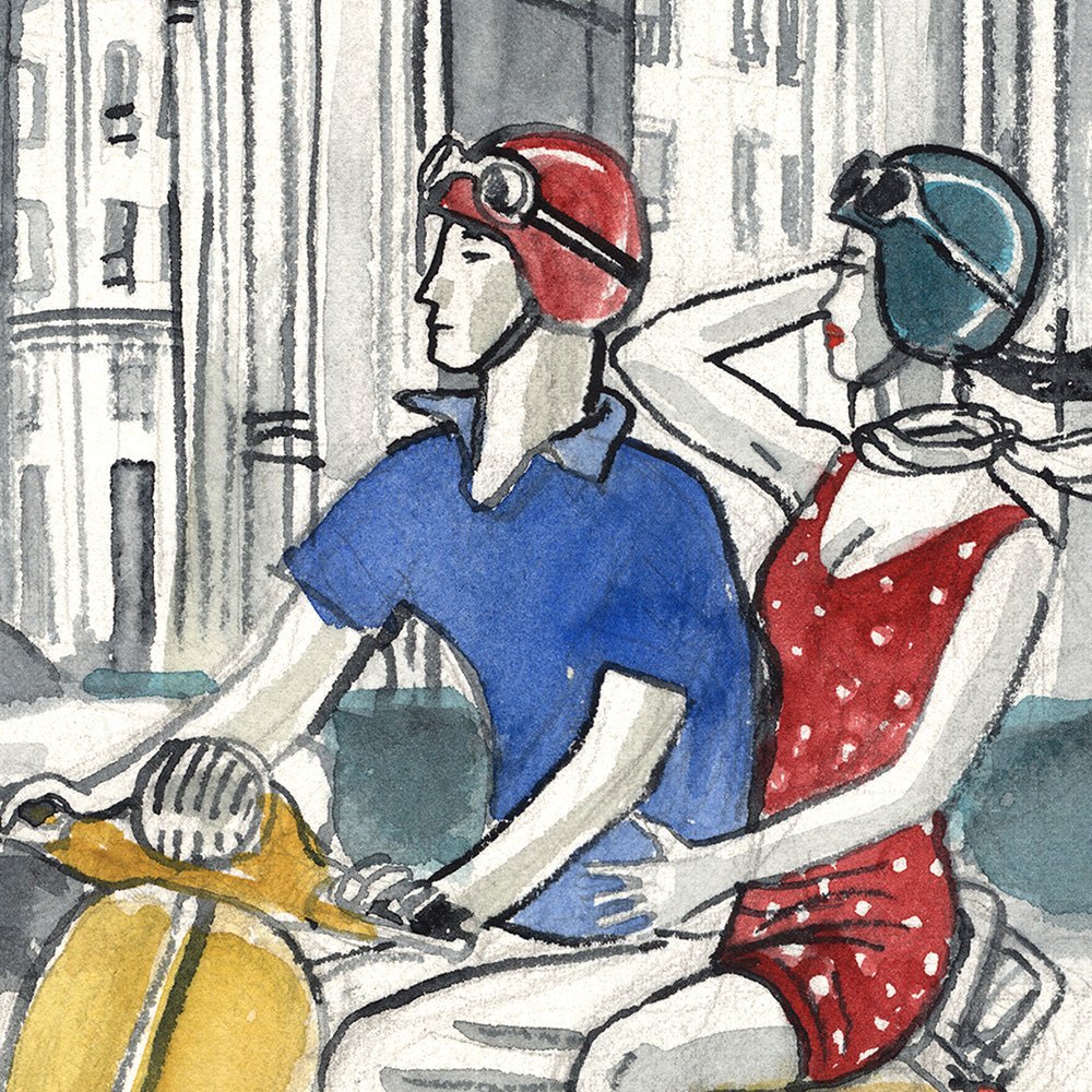 Mad Alcalá Vespa Impresión Giclée