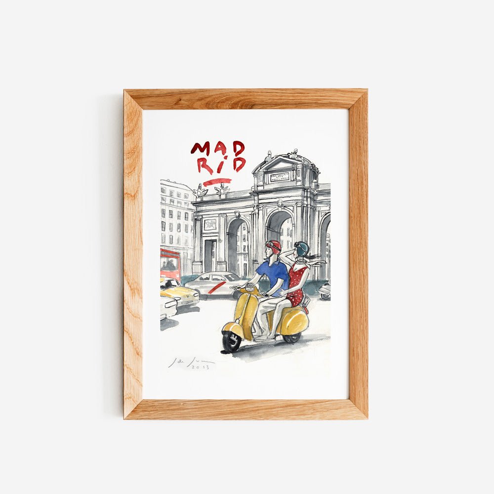 Mad Alcalá Vespa Impresión Giclée