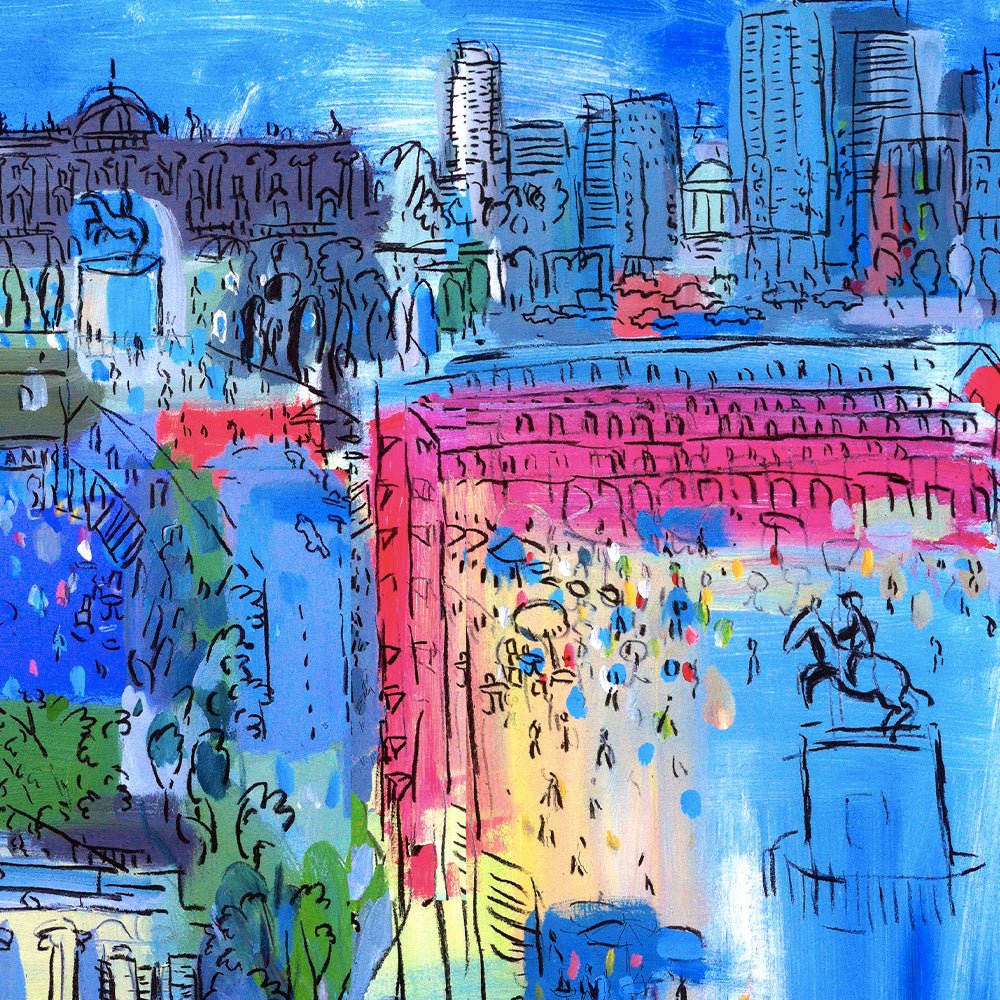 Madrid at Night Impresión Giclée