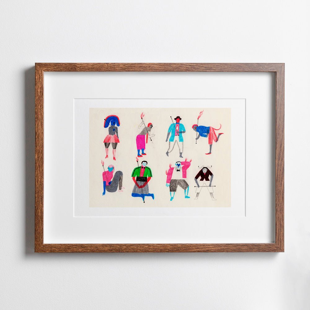 Malabares con Fuego Giclée Print