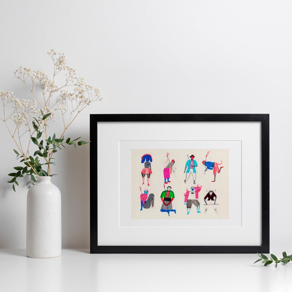 Malabares con Fuego Giclée Print