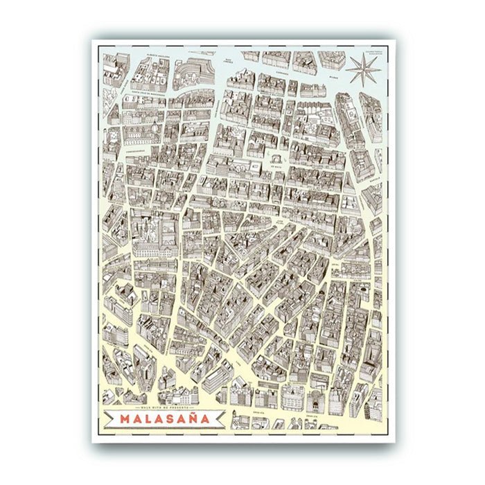 Mapa de Madrid - Malasaña