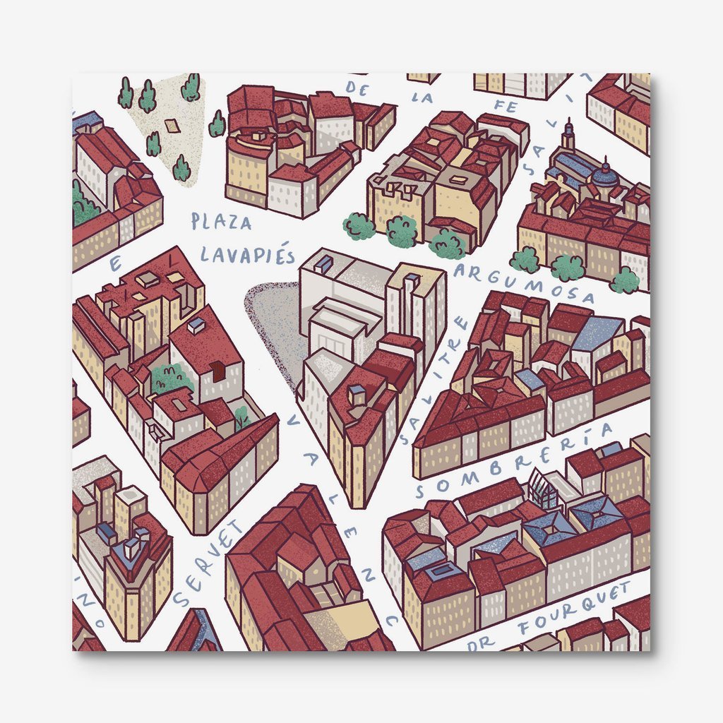 Mapa de Madrid - Lavapiés