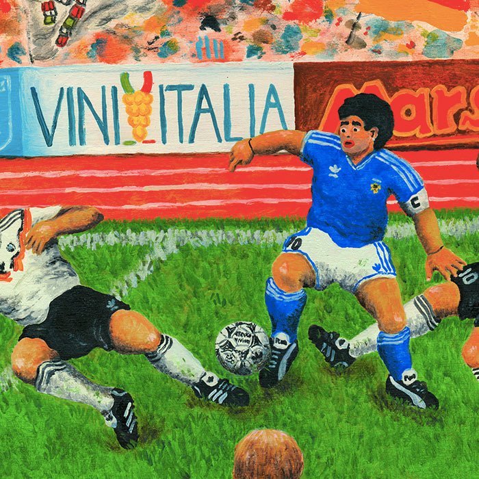 Maradona contre l’Allemagne Giclée Print