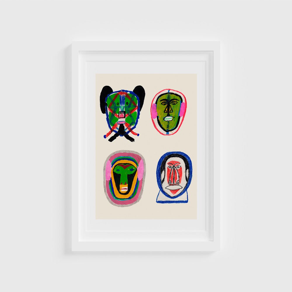 Máscaras Giclée Print