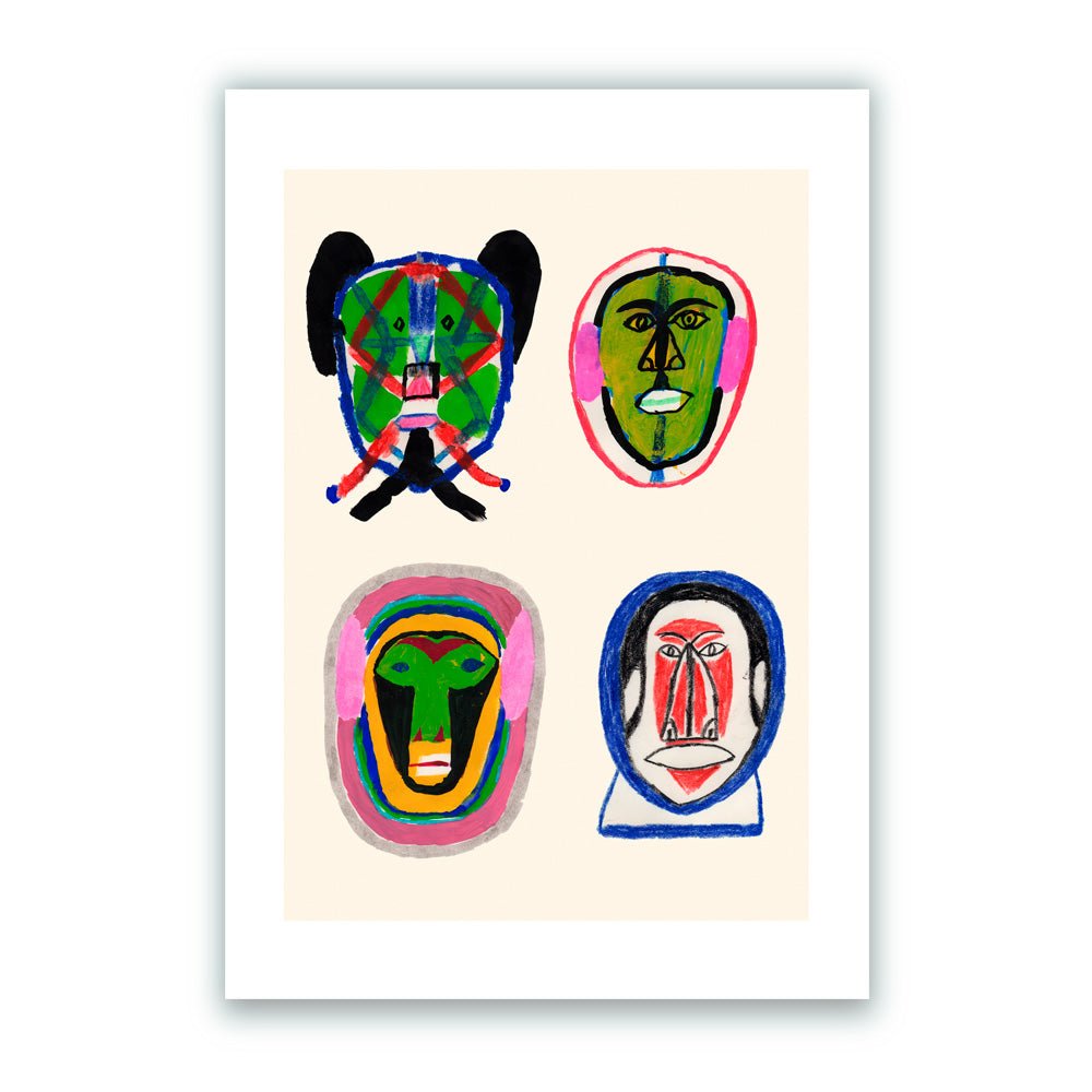 Máscaras Giclée Print