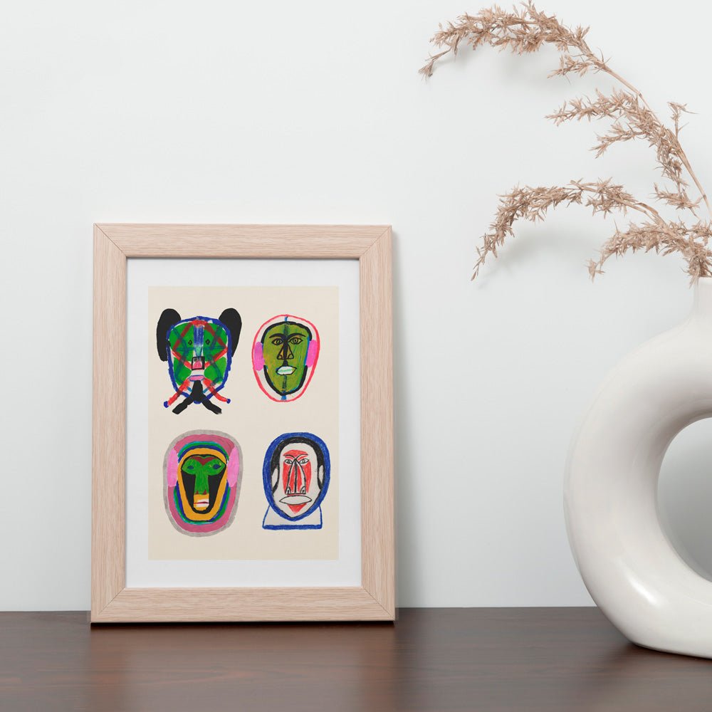 Máscaras Giclée Print