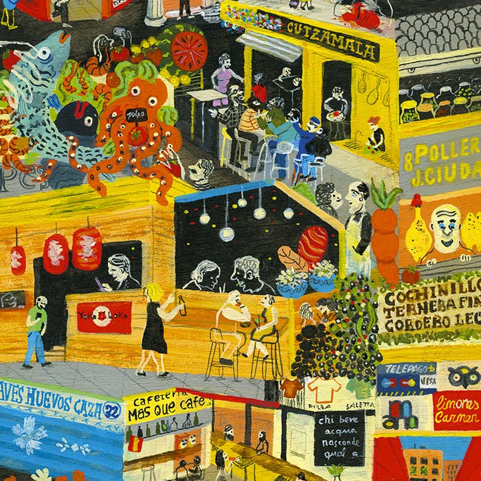 Mercado Antón Martín Impresión Giclée