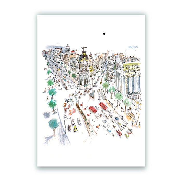 Gran vía, Metrópolis Giclée Print