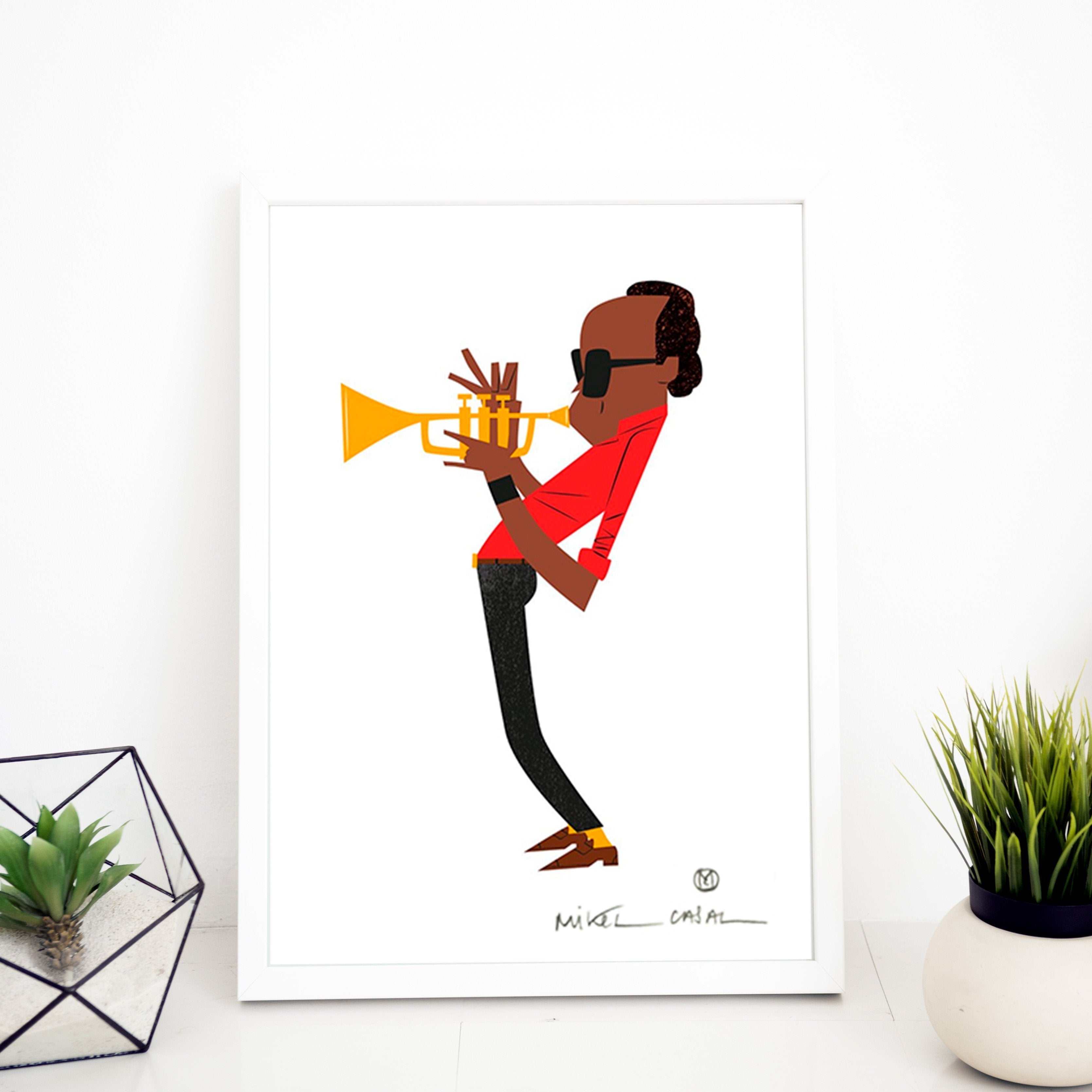 Miles Davis Giclée Print A5