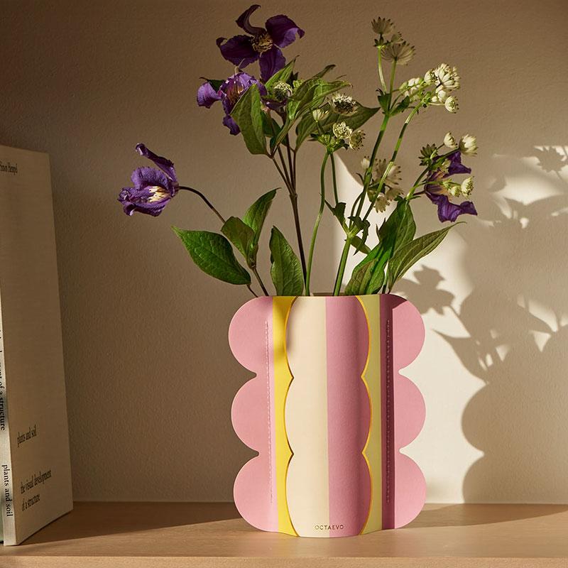 Mini Florero de Papel Riviera Curvas